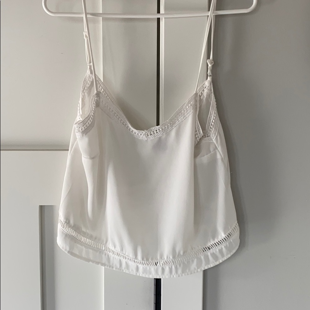 White flowy tank